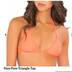 Bright Orange Triangle Bikini